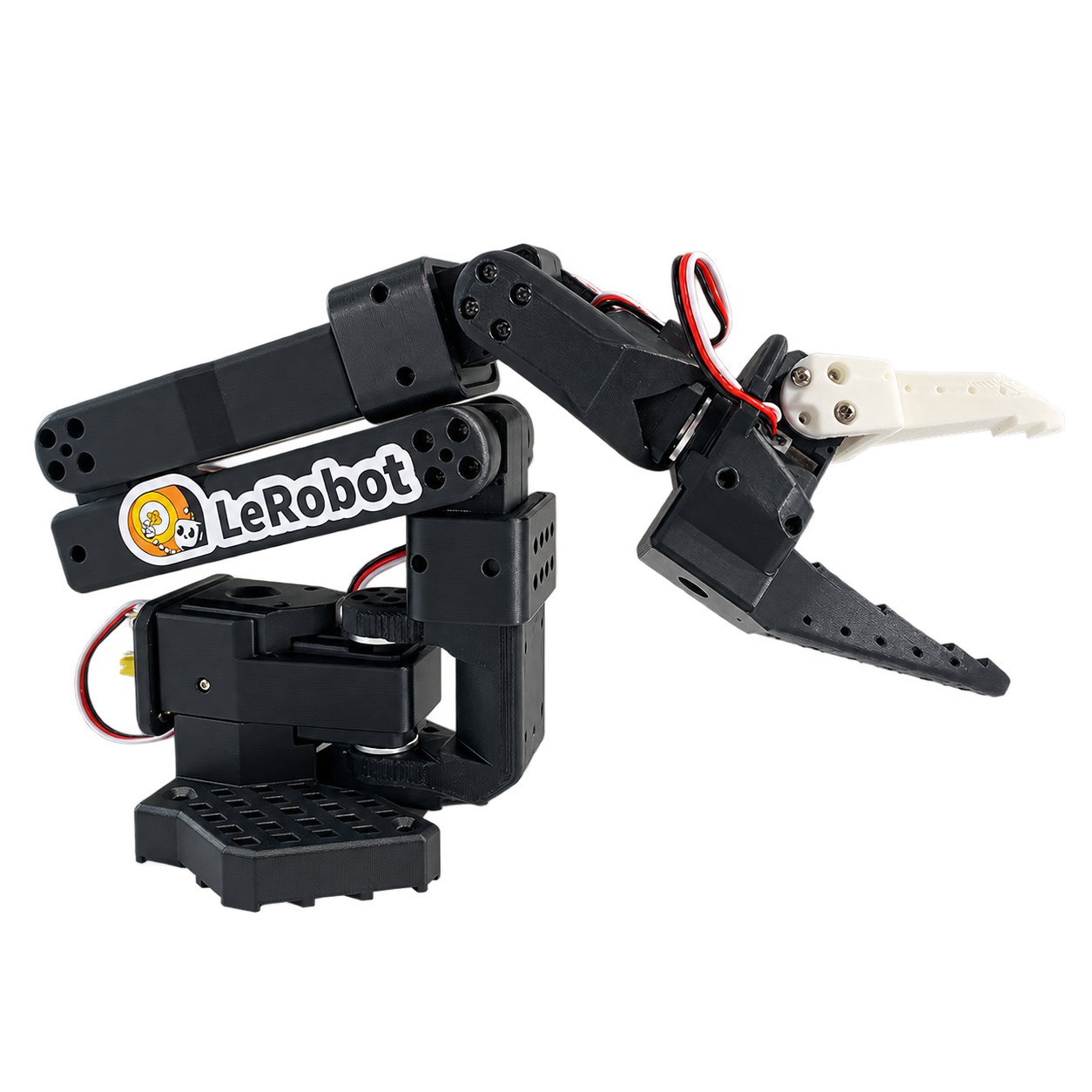 SO-101 follower robot arm with a gripper