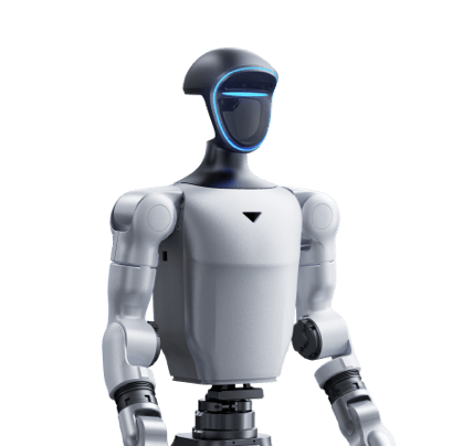 Upper body of a Unitree G1 humanoid robot